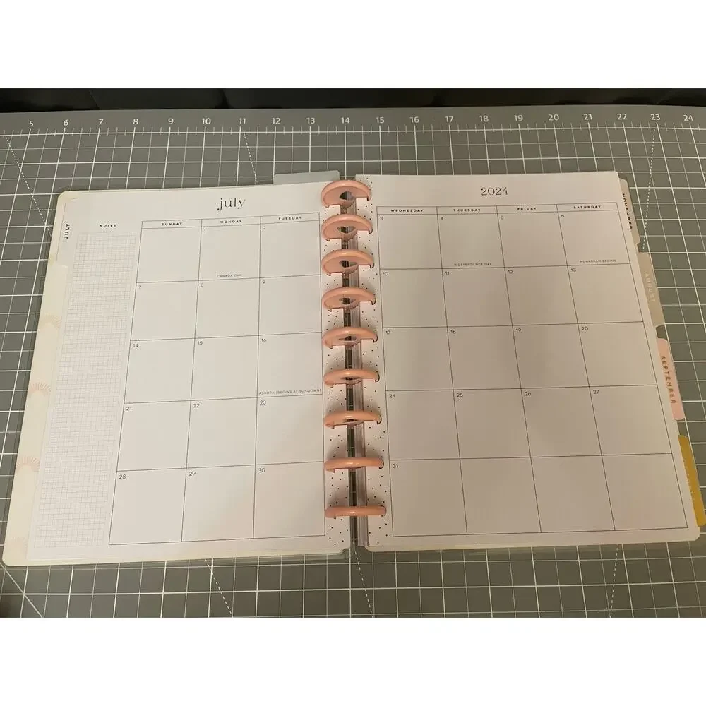 Happy Planner Classic Neutral w/6mo Vertical Checklist Layout & Faith Notebook